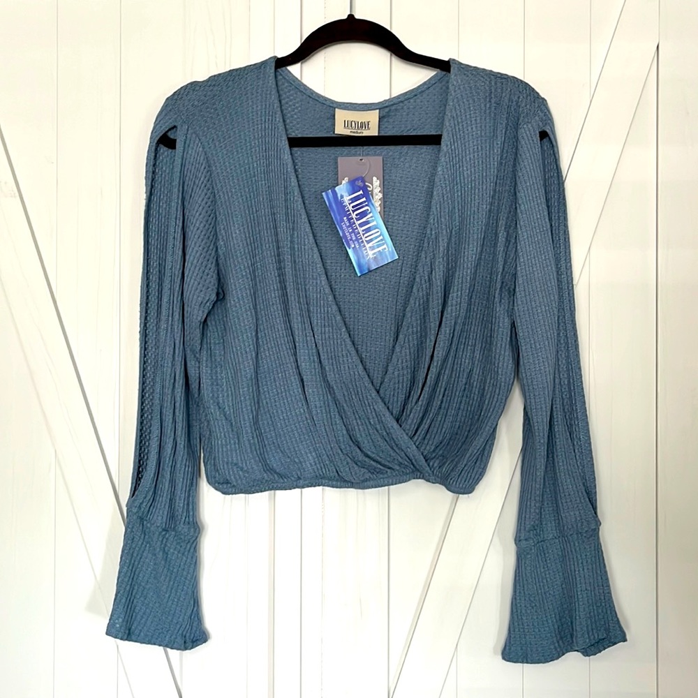 Lucy Love Knit Wrap Top
